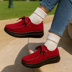 Wildleder-Schnürschuhe mit rutschfester Sohle R&B R&B