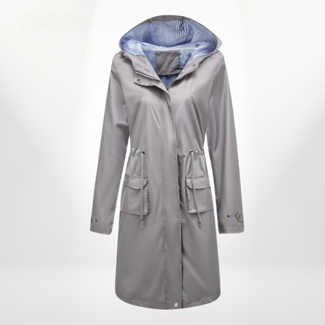R&B | Damen Kapuzen Mantel in mittellanger Anorak-Form