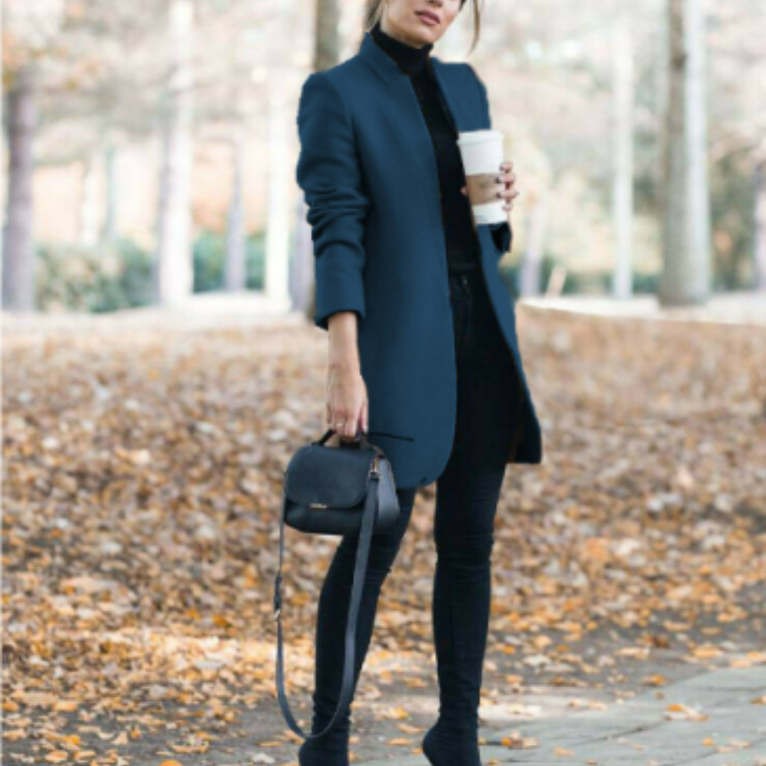 R&B | Damen Stehkragen Wintermantel mit Zeitlosem Design