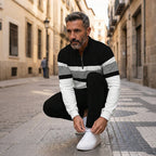 Herren Set Pullover mit grafischem Druck und Hose