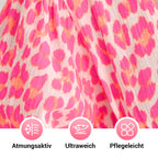 Damen Sommerkleid V-Ausschnitt Print