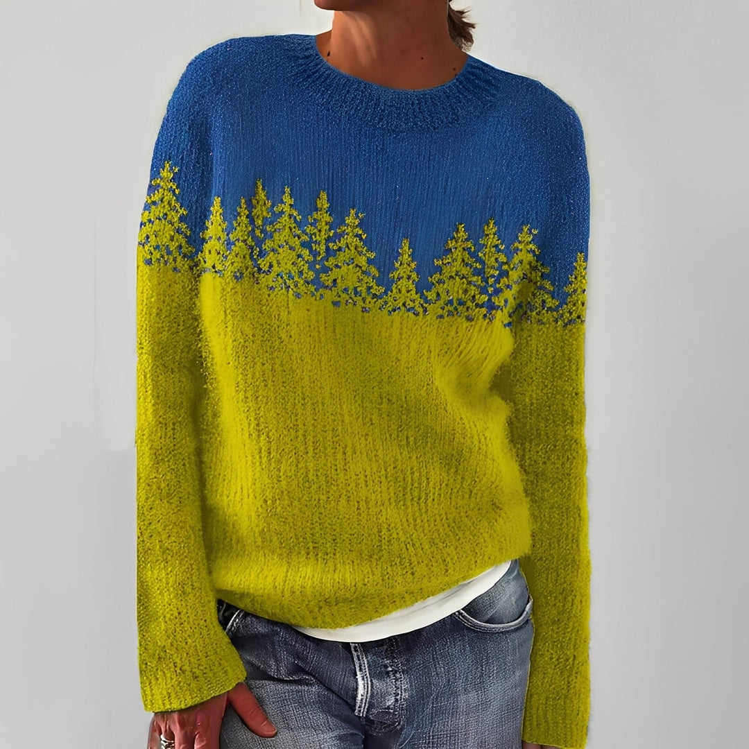 R&B | Klassischer Damenpullover mit Muster