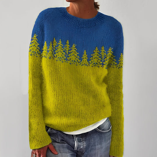 R&B | Klassischer Damenpullover mit Muster