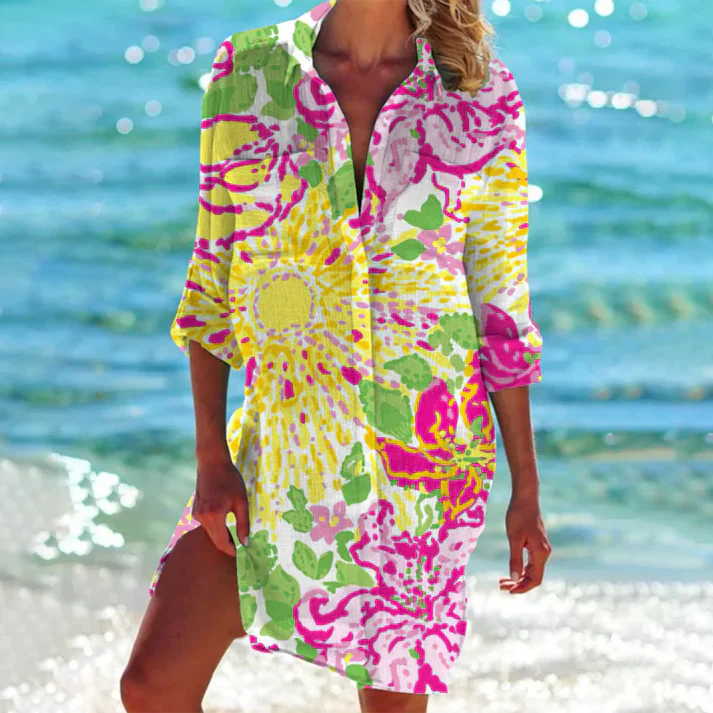R&B | Farbenfrohes Hemdkleid