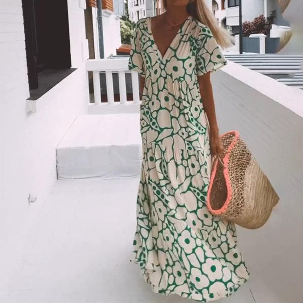 R&B - Maxikleid in sommerlichen Design