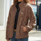 R&B | Karierte Winterjacke für Damen
