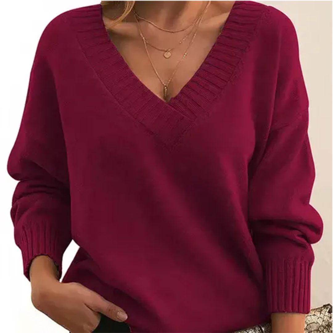 R&B | Pullover Winter V-Ausschnitt für Frauen