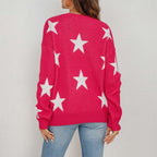 R&B | Sternstrickpullover Mit Verspieltem Muster