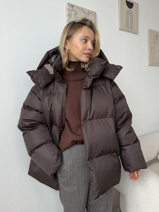 R&B | Kurze, gepolsterte Kapuzenjacke für Frauen