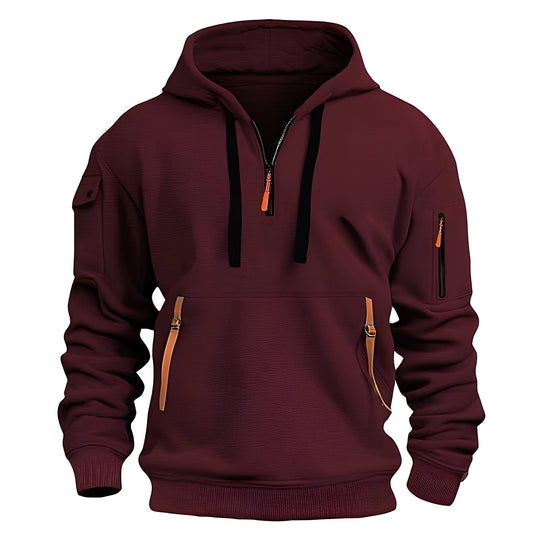 R&B | Locker Hoodie mit Halbzip für Männer
