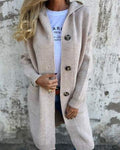 R&B | Kapuzenstrickjacke mit Taschen