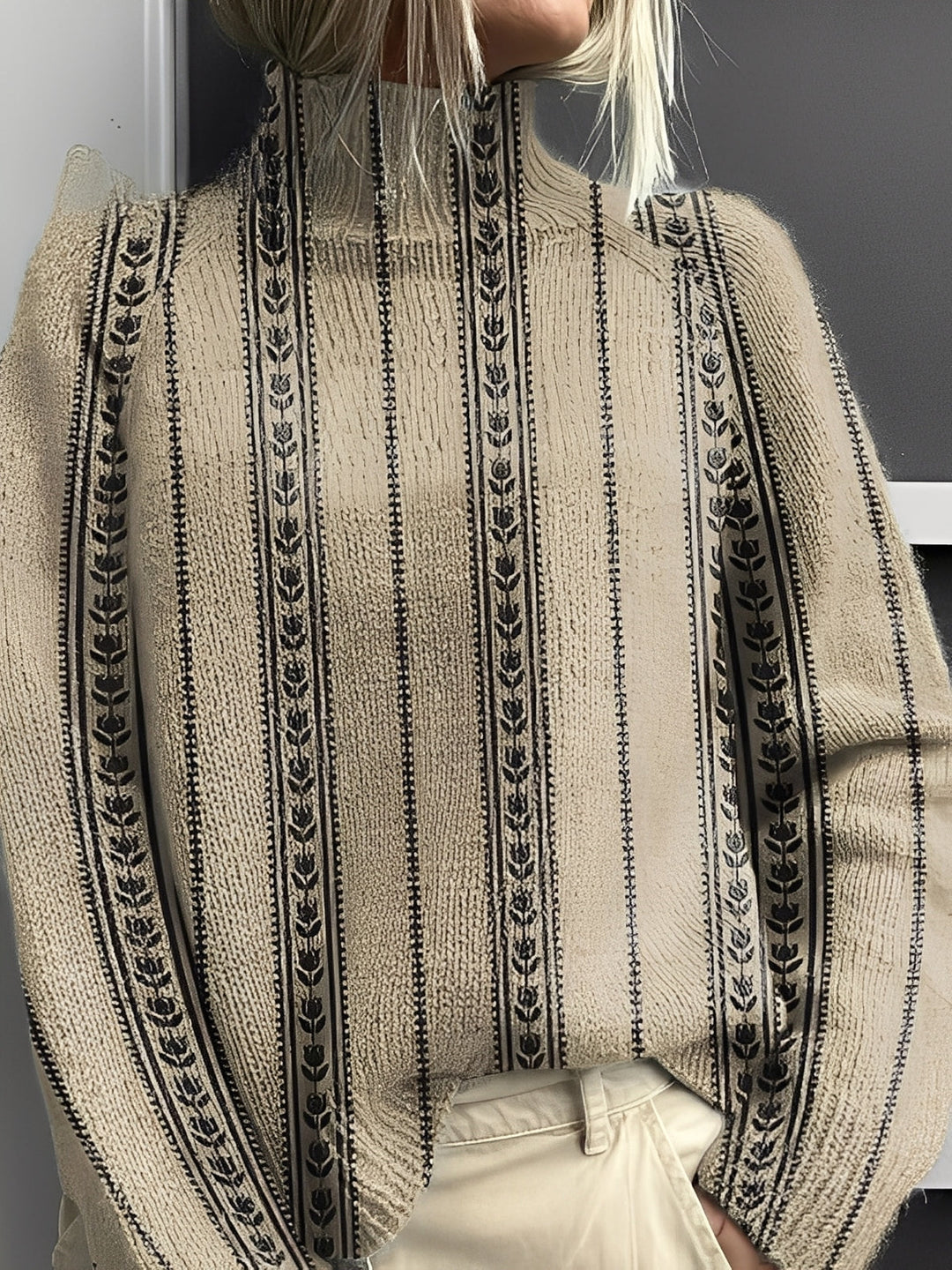 R&B | Moderne, Lebendige Damen-Rollkragenpullover