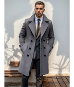 R&B | Eleganter Männer-Doppelreiher-Mantel