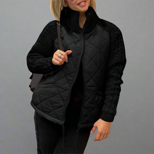 R&B | Jacket mit Gestrickten Ärmeln für Den Herbst