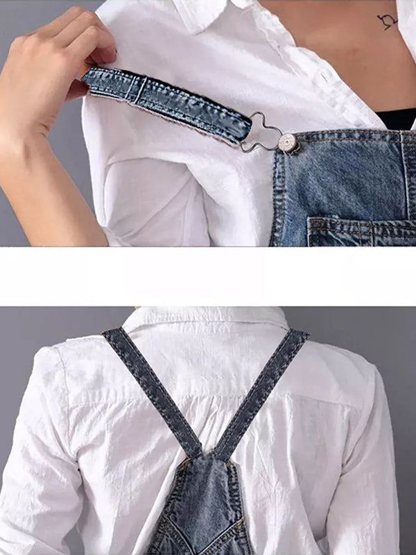 R&B | Lässiges Denim Latzkleid