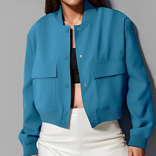 R&B | Lässige, lockere Jacke mit großen Taschen für Frauen