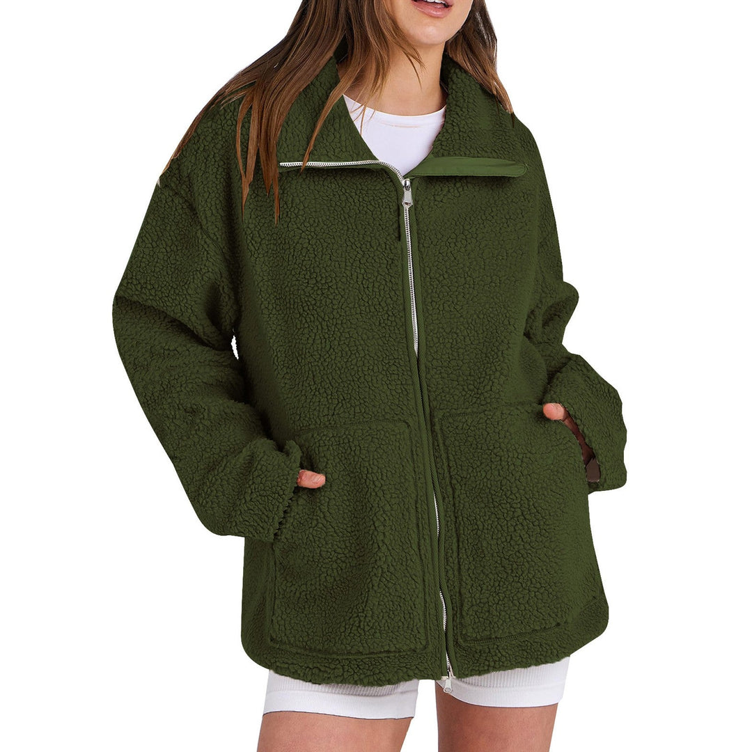 R&B | Locker Wollmantel mit Rollkragen für Damen