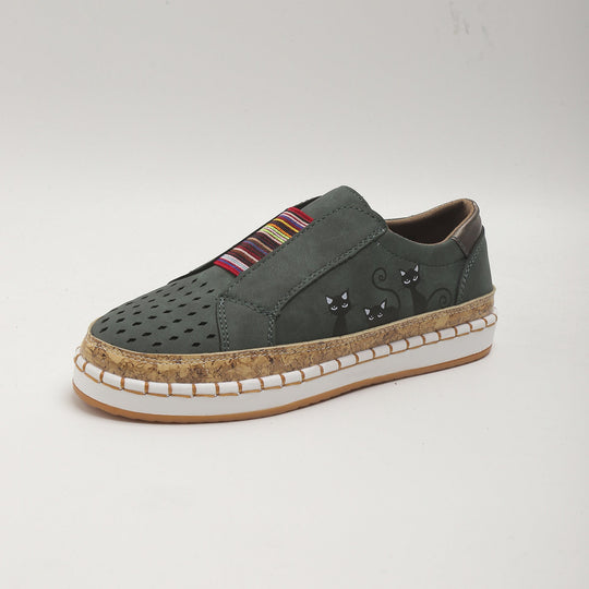 Retro flache Freizeitschuhe R&B