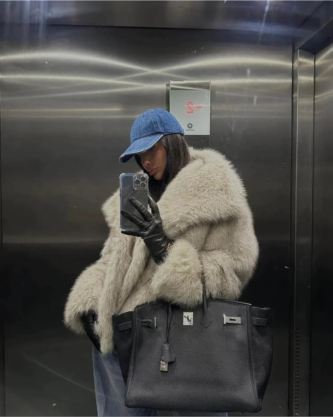 R&B | Fur Coat Damen Reguläre Passform Belle Couture Fp 22 Essentielle Eleganz