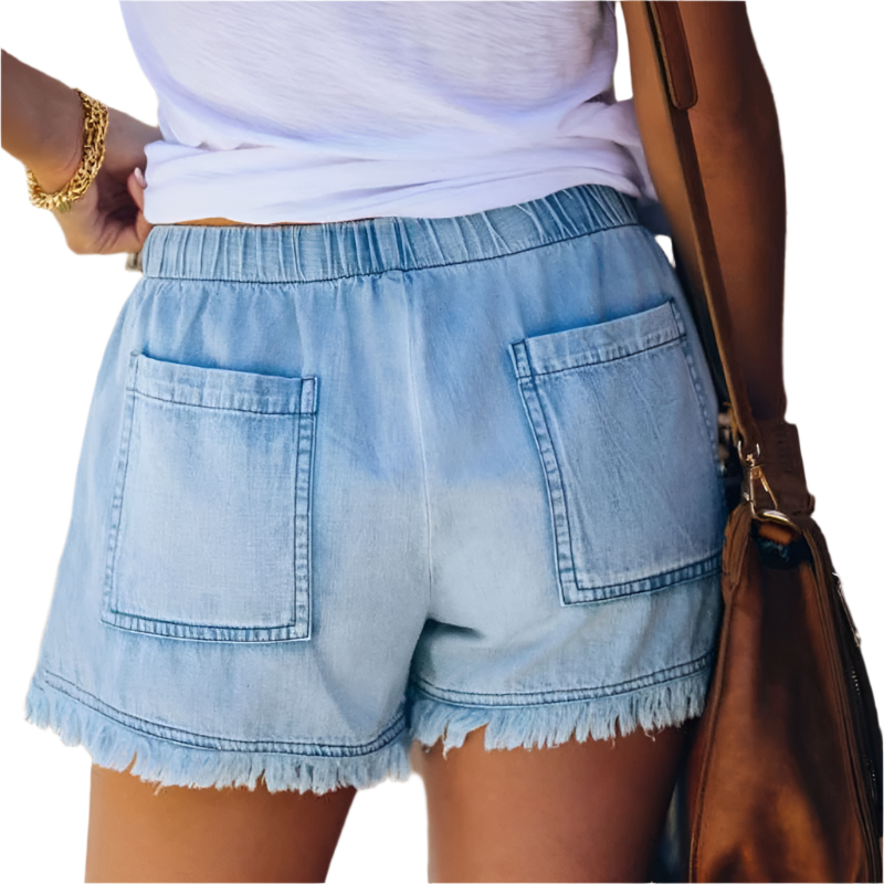 R&B | High-Waist Denim-Shorts