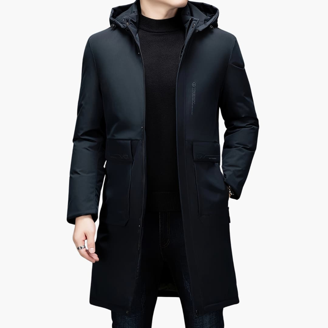R&B | Stilvolle Winterjacke mit Kapuze für Männer