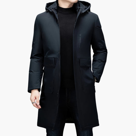 R&B | Stilvolle Winterjacke mit Kapuze für Männer