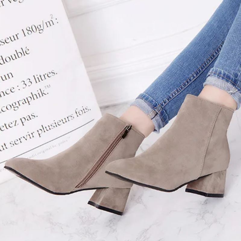 R&B | Moderne Wild Ankle Boots mit Bequemem Absatz Damen Ankle Boots