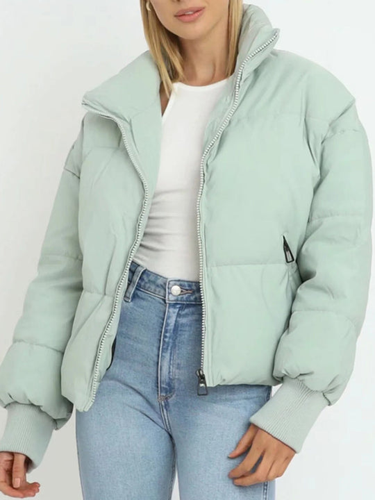 R&B | Kurze Pufferjacke mit Reißverschluss - Reißverschluss