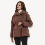R&B | Gurtelter Stepp-Pufferjacke für Frauen