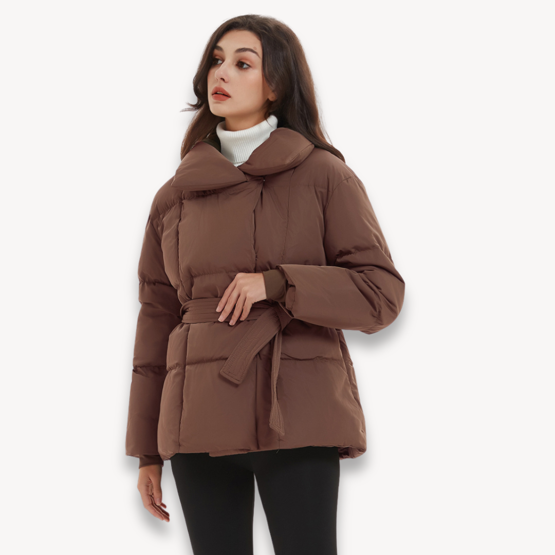 R&B | Gurtelter Stepp-Pufferjacke für Frauen