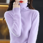 R&B | Pullover Damen Weicher Rollkragenpullover, Warm & Luxuriöses Design