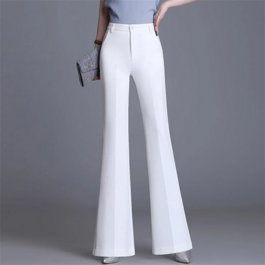 R&B | Elegante Enganliegende Hohe Taille Flared Hosen
