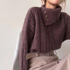 R&B | Strickpullover mit Asymmetrischem Kragen Weich und Elegant Zeitloses Design