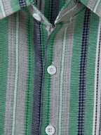R&B | Gestreiftes Baumwoll Leinen Herrenhemd für Entspannte Looks