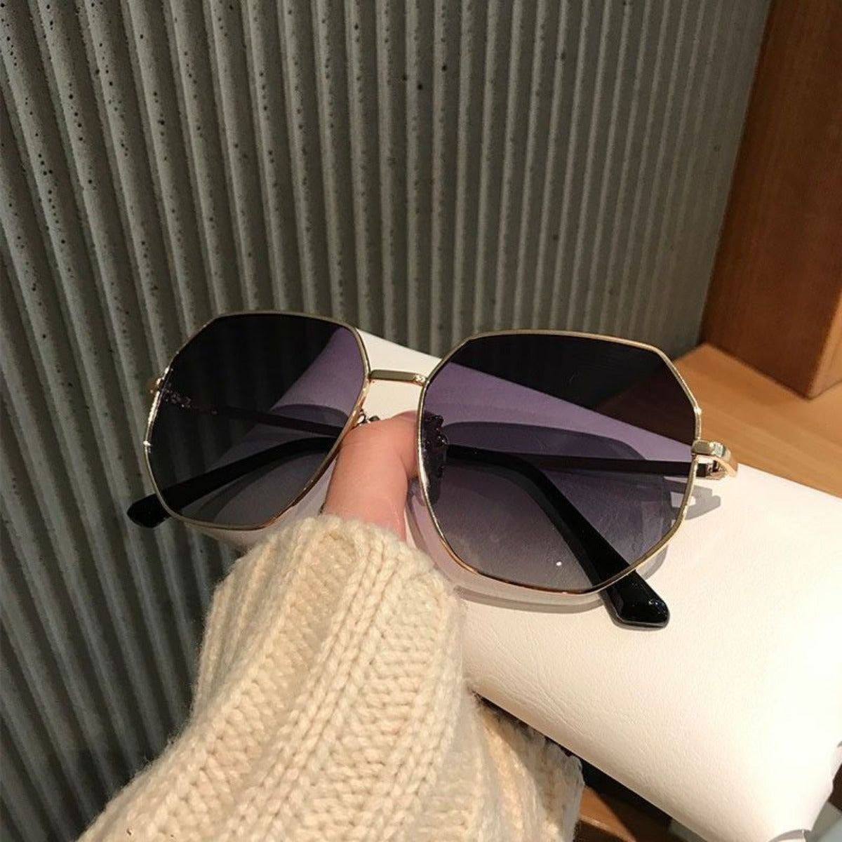 R&B | Polygonale Anti-Ultraviolett-Sonnenschutzbrille