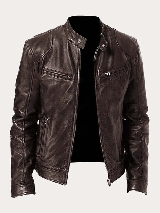 R&B | Herren Klassische Lederjacke