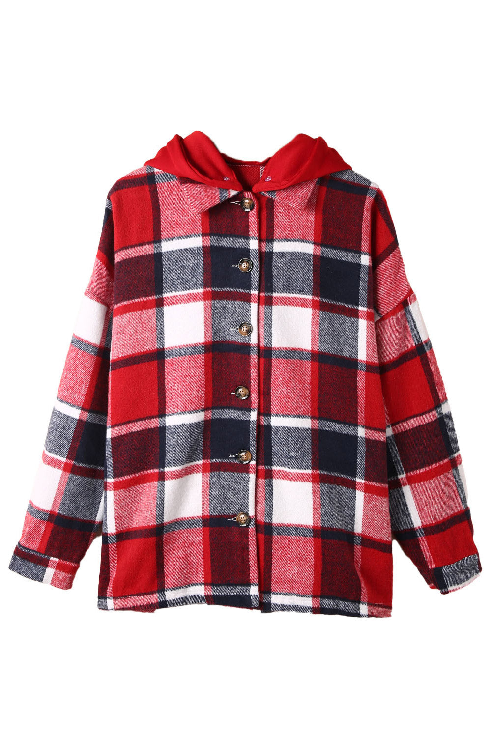 R&B | Gitter Oversized Jacke mit Kapuze Lässiger Komfort Warm und Trendy