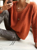 R&B | V-Ausschnitt Pullover mit Feiner Struktur