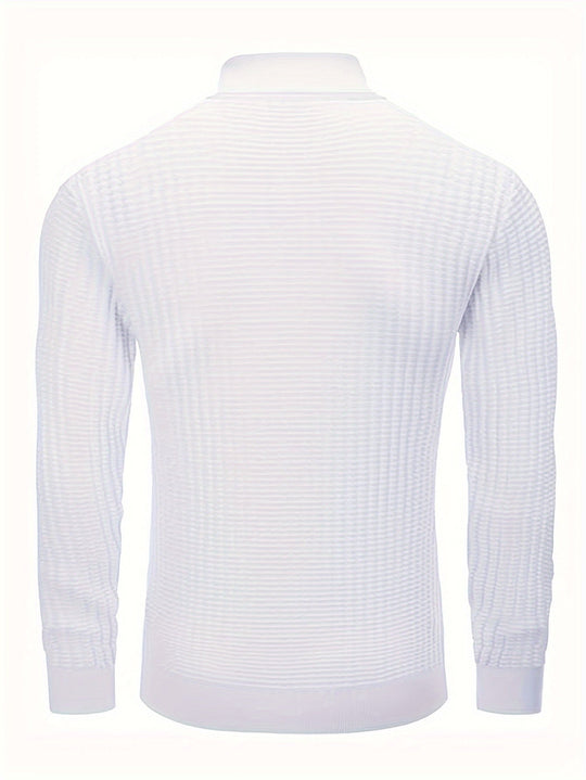R&B | Rollkragenpullover Waffelstrick Polyester-mix