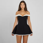 R&B | Röhrentop schlankes Rüschenkleid