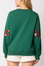 R&B | Weihnachts-Pailletten-Rundhals-Lässiger Sweatshirt