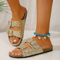 R&B | Slippers mit Doppelter Schnalle