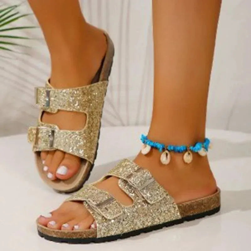 R&B | Slippers mit Doppelter Schnalle
