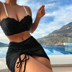 R&B | Dreiteiliger einfarbiger Bikini