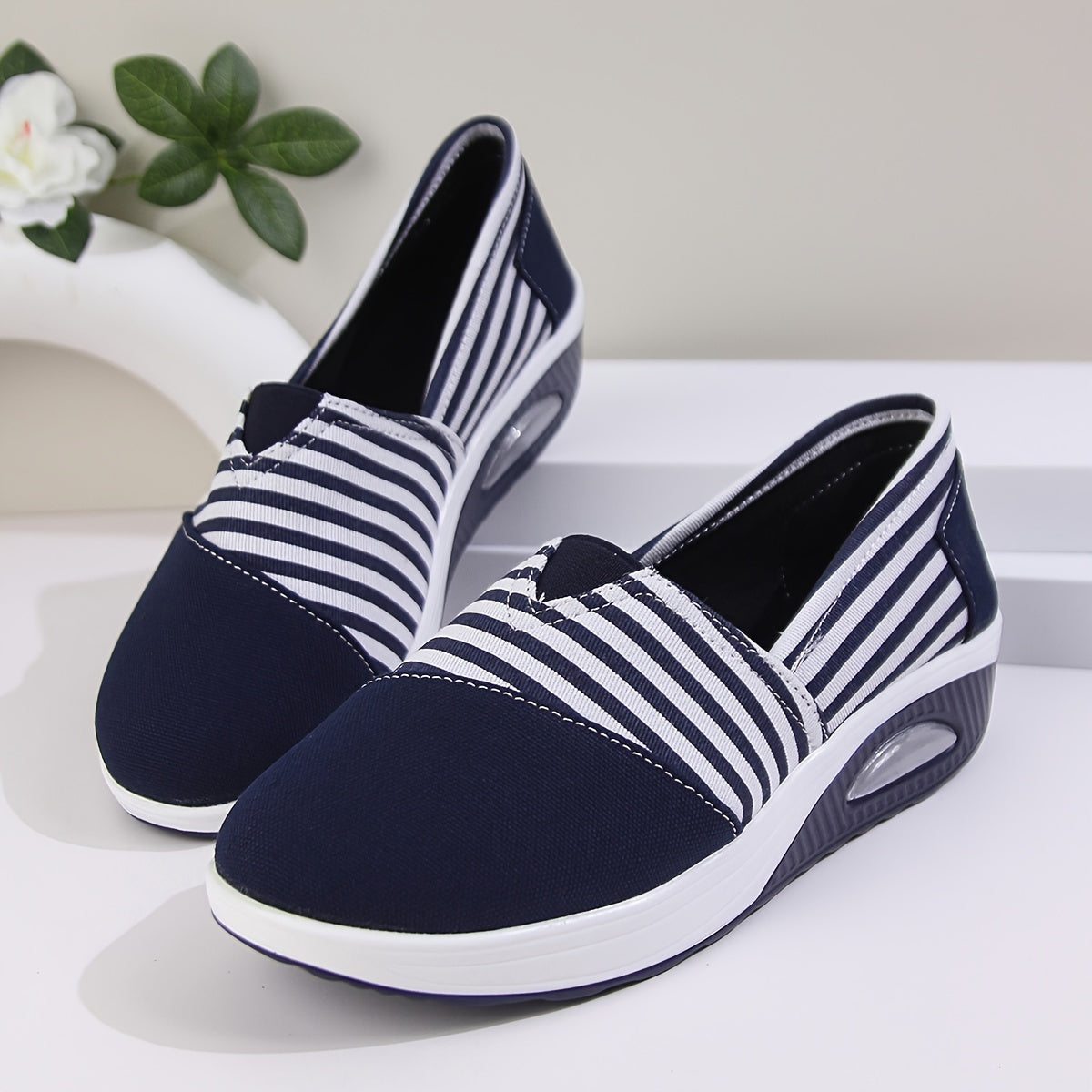 Gestreifte orthopädische Schuhe R&B R&B