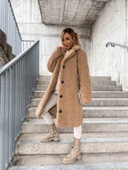 R&B | Eleganter Plüsch-Trenchcoat