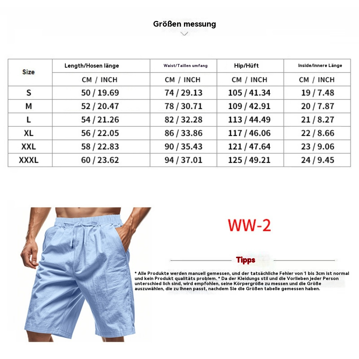 R&B | Fünf-Punkt-Shorts aus Leinen