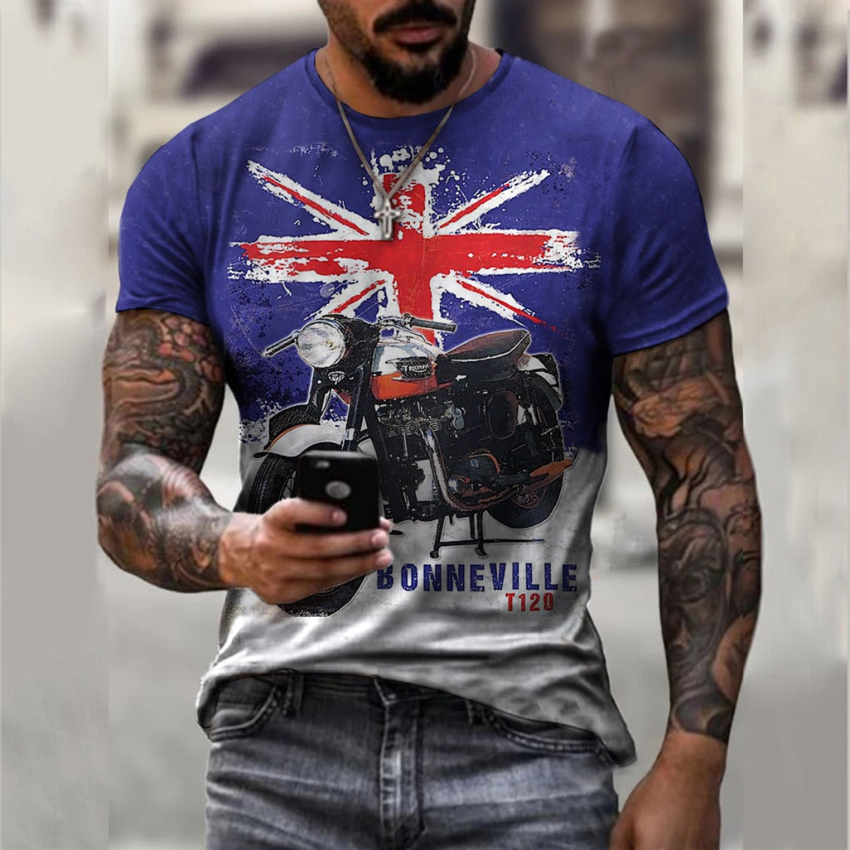 R&B | Bedrucktes loses Pullover-T-Shirt