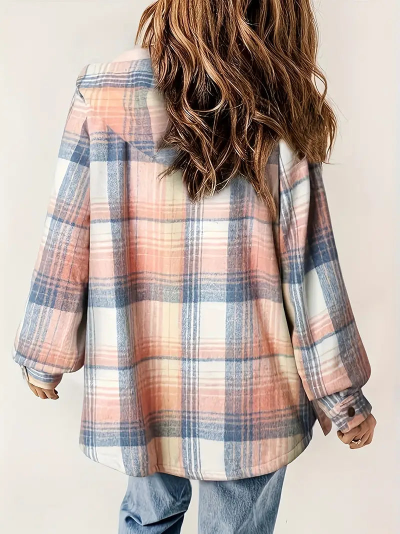 R&B | Winter Karierte Zip Jacke