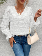 R&B | Elegantes Top mit Fransen-details Polyester Stilvoll und Bequem